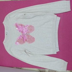 H&M Batterfly cotton sweater Size 9-10